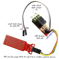 ماژول تشخیص سطح آب با رله مهندسیکا مدل WATER kit