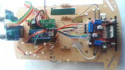 سرگرمی رباتیک ،ربات مونتاژ شده،تشخیص مانع دو چرخ هوشمند مهندسیکا مدل 2W-2M(ربات مانع گریز)