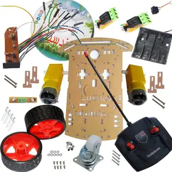 کیت سرگرمی رباتیک ، ربات مونتاژ شده کنترل از راه دور بیسیم دو چرخ مدل 2W-MRobot