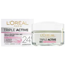 کرم آبرسان لورآل پوست خشک و حساس مدل Triple Active