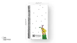 دفتر 100برگ اروپایی - فنر دوبل - مدل یار قد بلند