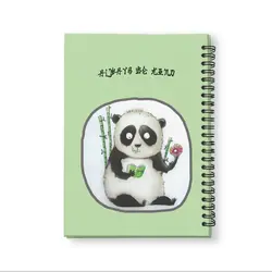 دفتر وزیری 100 برگ - فنر دوبل -  مدل پاندای شیکم گنده