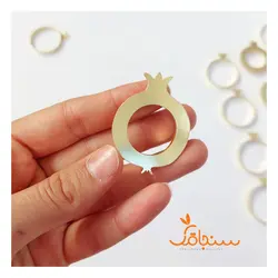 فریم انار برنجی نیمه براق - فروشگاه گل خشک سنجاقک