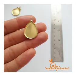 فریم گوشواره‌ی کفه دار برنجی (جفتی) - فروشگاه گل خشک سنجاقک