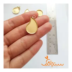 فریم گوشواره‌ی کفه دار برنجی (جفتی) - فروشگاه گل خشک سنجاقک