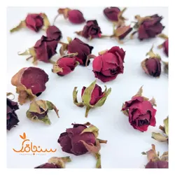 غنچه رز زرشکی(بسته ۱۰ عددی) - فروشگاه گل خشک سنجاقک
