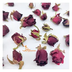 غنچه رز زرشکی(بسته ۱۰ عددی) - فروشگاه گل خشک سنجاقک