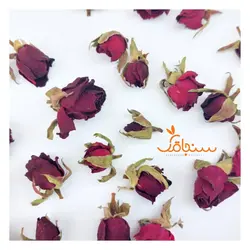 غنچه رز زرشکی(بسته ۱۰ عددی) - فروشگاه گل خشک سنجاقک