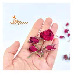 غنچه رز نقش دار(بسته ۱۰ عددی) - فروشگاه گل خشک سنجاقک