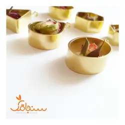 فریم گردنی بی‌کفه‌ی برنجی(عمق ۱سانت) - فروشگاه گل خشک سنجاقک