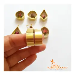 فریم گردنی بی‌کفه‌ی برنجی(عمق ۱سانت) - فروشگاه گل خشک سنجاقک