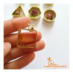 فریم گردنی بی‌کفه‌ی برنجی(عمق ۱سانت) - فروشگاه گل خشک سنجاقک