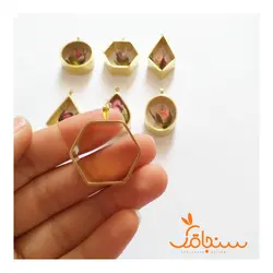 فریم گردنی بی‌کفه‌ی برنجی(عمق ۱سانت) - فروشگاه گل خشک سنجاقک