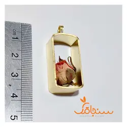 فریم گردنی بی‌کفه‌ی برنجی(عمق ۱سانت) - فروشگاه گل خشک سنجاقک