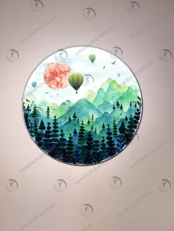 پیکسل با طرح کوهستان  کدA548