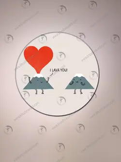 پیکسل با طرح کوهستان و قلب کدA547