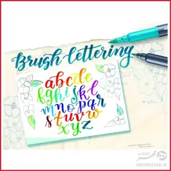 ماژیک 12 رنگ براش دو سر استدلر Staedtler Double-Ended Brush Marker Brush Letter Duo