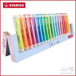 هایلایتر سویینگ کول استابیلو بسته 18 عددی  Highlighter STABILO Swing Cool Desk Set of 18  Neon & Pastel