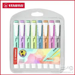 هایلایتر سویینگ کول پاستلی استابیلو بسته هشت عددی  STABILO Pastel Swing Cool  Set of 8