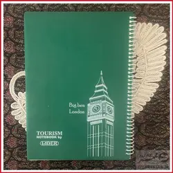 دفتر سیمی 100 برگ لیدر