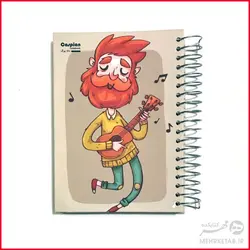 دفتر یادداشت 160 برگ جلد سخت کاسپین