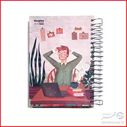 دفتر یادداشت 160 برگ جلد سخت کاسپین