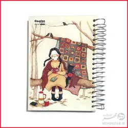 دفتر یادداشت 160 برگ جلد سخت کاسپین