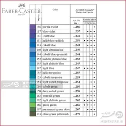 مداد رنگی حرفه ای آرت گریپ فابر کاستل تک رنگ Faber Castell Art Grip Coloured Pencils