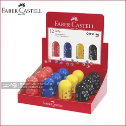 تراش مخزن دار کوچک فابر کاستل طرح رد پای حیوانات Faber castell single hole sharpener