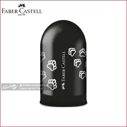 تراش مخزن دار کوچک فابر کاستل طرح رد پای حیوانات Faber castell single hole sharpener