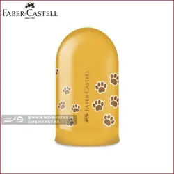 تراش مخزن دار کوچک فابر کاستل طرح رد پای حیوانات Faber castell single hole sharpener