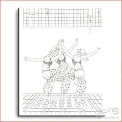 تخته شاسی کوچک رنگ آمیزی سایز15*10 CM