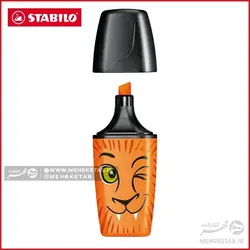 هایلایتر مینی استابیلو بسته سه عددی مدل فانیمال نارنجیSTABILO 3 mini BOSS ORIGINAL funnimals orange