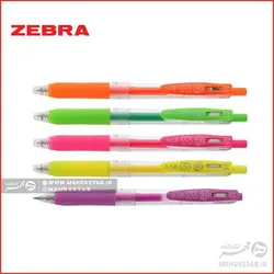 روان نویس تک رنگ ژله ای سری نئون ساراسا Zebra Sarasa Clip Neon Color