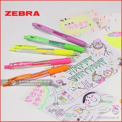 روان نویس تک رنگ ژله ای سری نئون ساراسا Zebra Sarasa Clip Neon Color