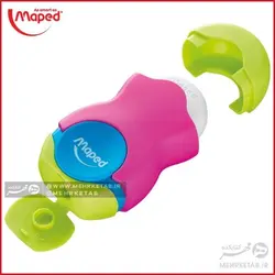 تراش پاکن مخزن دار مپد مدل duo Maped Globe Duo eraser and sharpener