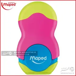 تراش پاکن مخزن دار مپد مدل duo Maped Globe Duo eraser and sharpener