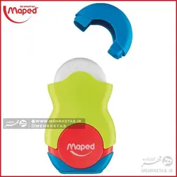 تراش پاکن مخزن دار مپد مدل duo Maped Globe Duo eraser and sharpener