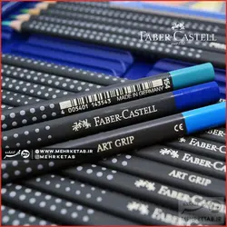 مداد رنگی۲۴ رنگ حرفه ای آرت گریپ فابر کاستل Faber Castell Art Grip 24 Coloured Pencils