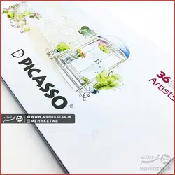 مداد رنگی ۳۶ رنگ جعبه فلزی پیکاسو آرتیست