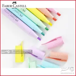 هایلایتر پاستلی فابر کاستل مدل قلمی faber castell pastel highlighter 38