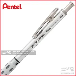 مداد مکانیکی پنتل گراف 1000 با گیره متحرک Pentel GraphGear 1000 Mechanical Pencil, (0.5mm)