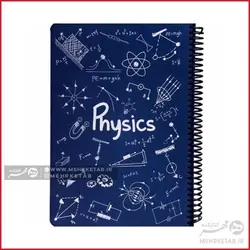 دفتر وزیری جلد سخت طرح فرمول های فیزیک 100 برگ