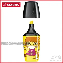 هایلایتر مینی استابیلو بسته سه عددی مدل قهرمانSTABILO 3 mini BOSS ORIGINAL heroes