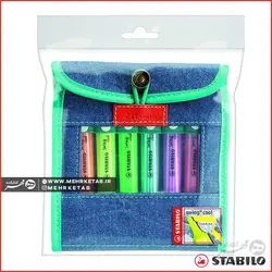 هایلایتر ست جین ۶ رنگ استابیلو Stabilo Swing Cool Jean Set