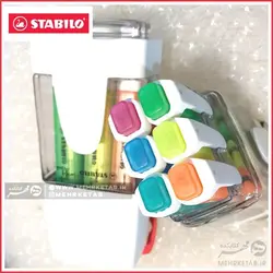 هایلایتر استابیلو سری سوینگ کول بسته شش عددی همراه با جا قلمی STABILO Swing cool highlighter Pack of 6 -2