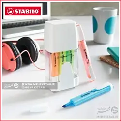 هایلایتر استابیلو سری سوینگ کول بسته شش عددی همراه با جا قلمی STABILO Swing cool highlighter Pack of 6 -2