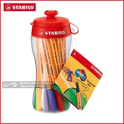 روان نویس نوک نمدی 18 رنگ مینی استابیلو  همراه با جامدادیStabilo® Point 88 mini Color Parade Pen Set of 18-2