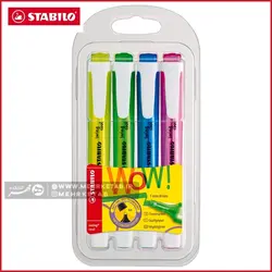 هایلایتر استابیلو سری سوینگ کول بسته چهار عددی STABILO Swing cool highlighter Pack