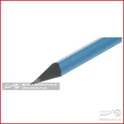 مداد تحریر پیکاسو سه وجهی پاک دار نئون با چوب مشکی بسته 12 عددی